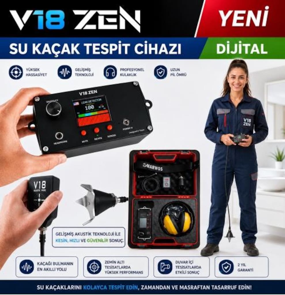 V18 ZEN AKUSTİK SU KAÇAK TESPİT CİHAZI - 2