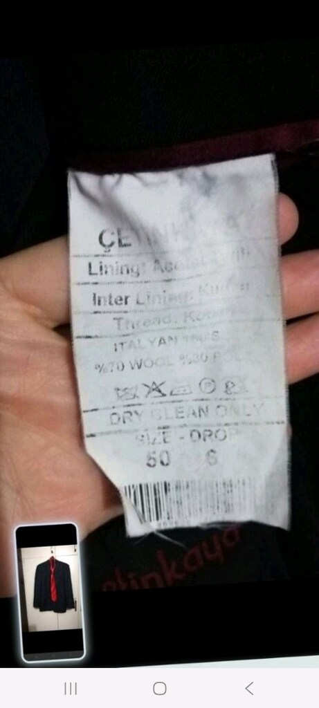 50/6 beden erkek ceket ve kravat - 8