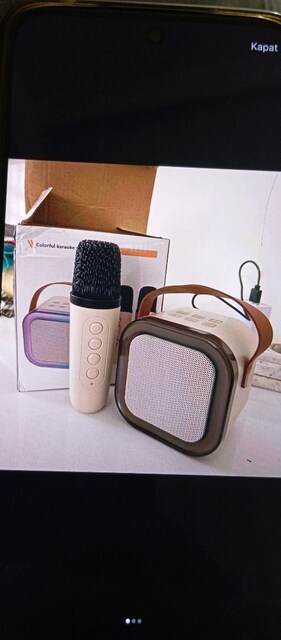 Bluetooth Hoparlör Mikrofonlu Karaokeli