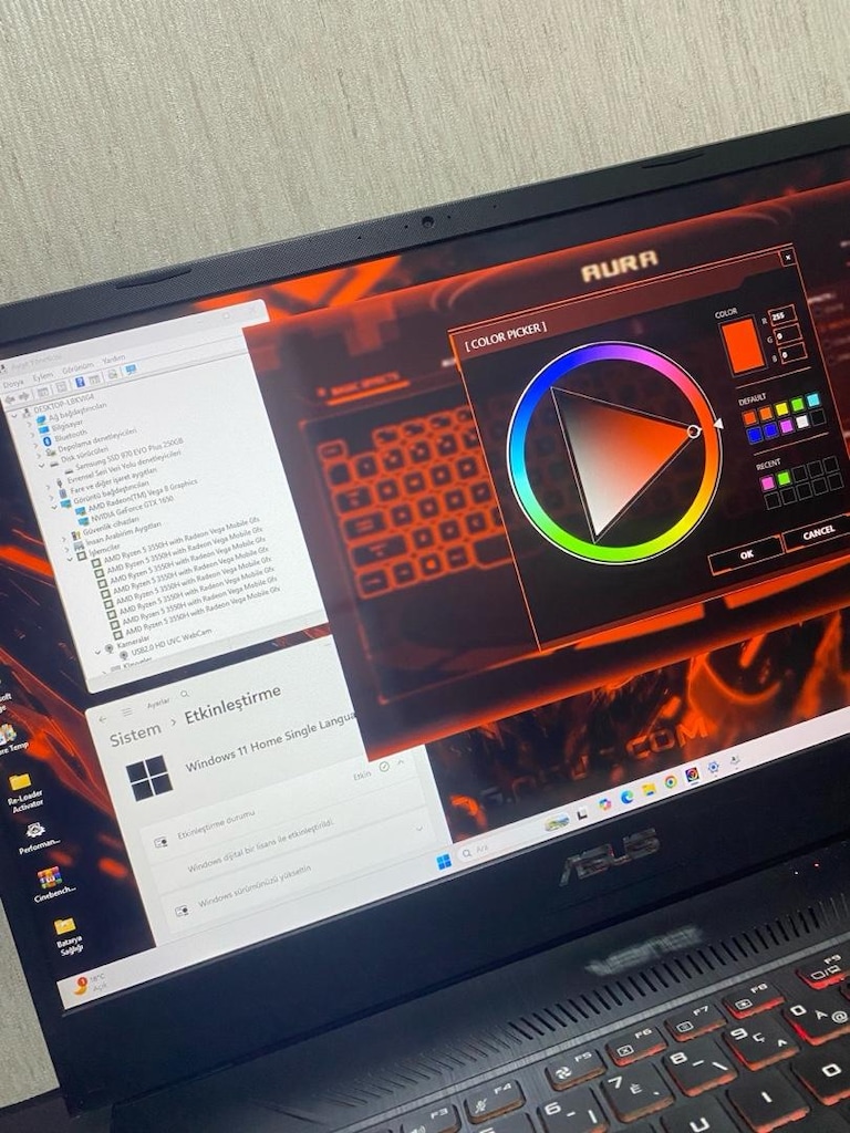 ASUS 17.3” TUF GAMİNG-RYZEN 5-GTX 1650-16GB DDR4-BATARYALI-LAPTOP - 5
