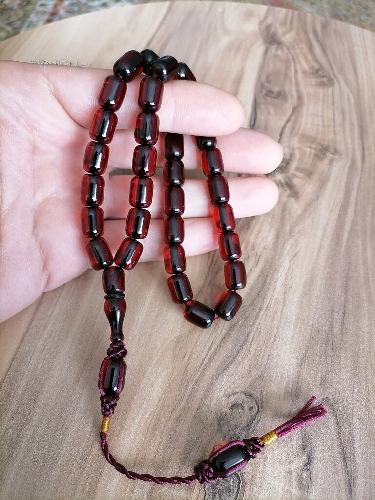 Ateş Kehribar Tesbih - 3