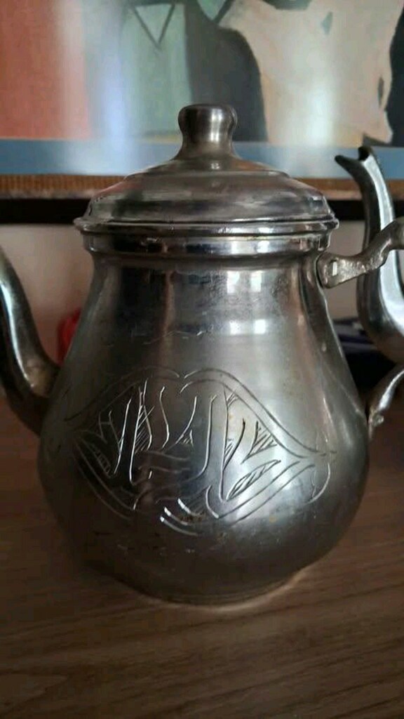 Vintage işlemeli bakır çaydanlık - 6