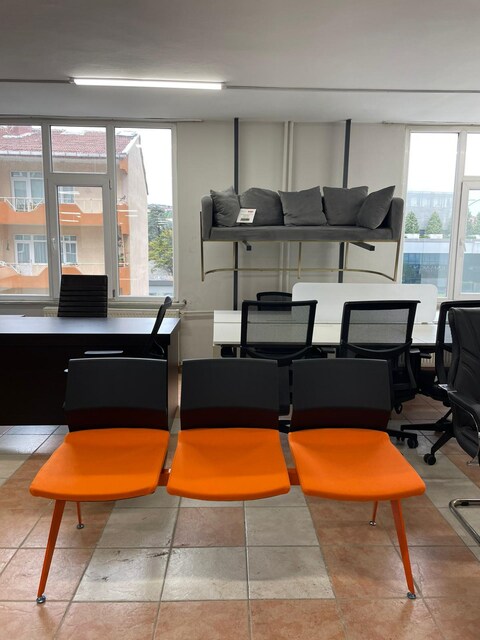 KLAS OFİS ÜSKÜDAR REDOF TURUNCU 3'LÜ KOLTUK SIFIR