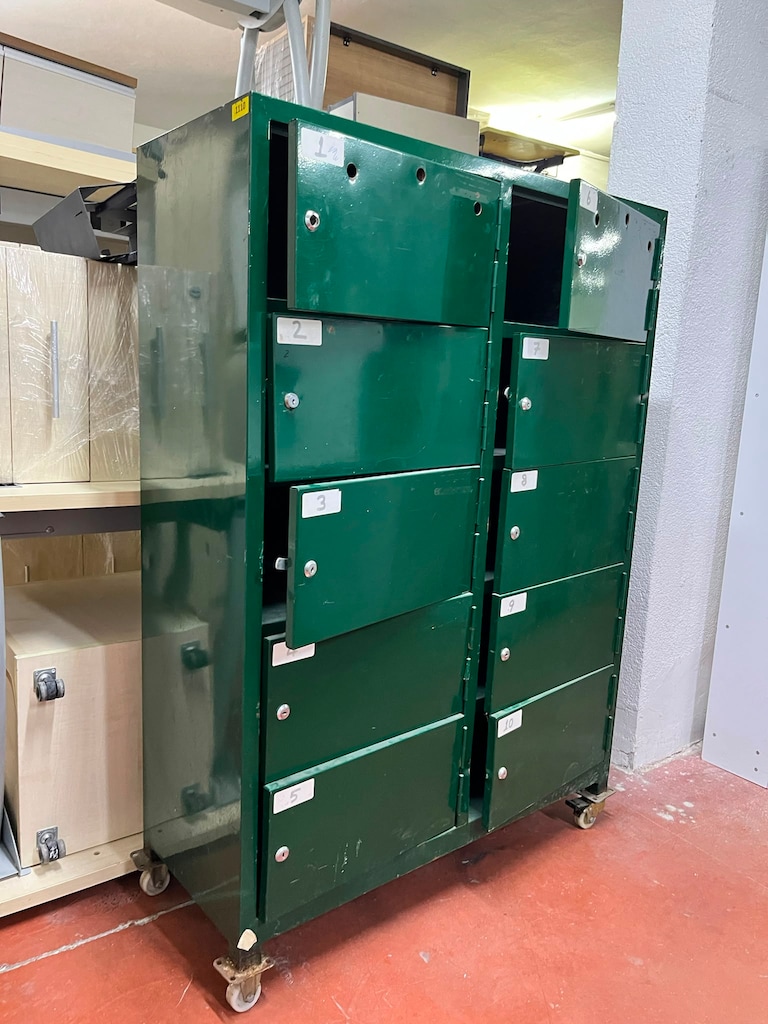 KLAS OFİS PENDİK 100x40x140 YEŞİL METAL EMANET DOLABI İKİNCİ EL - 2
