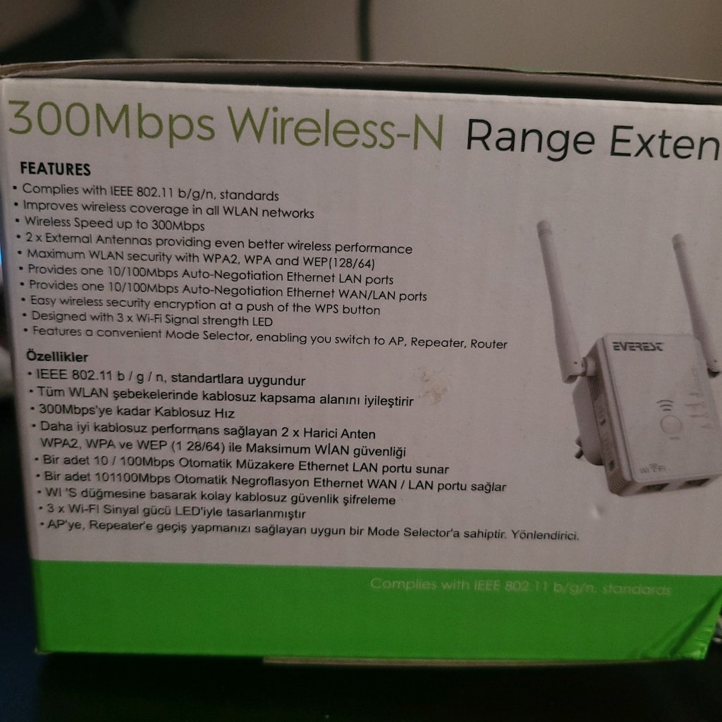 Everest 300Mbps Wi-Fi Menzil Genişletici - 5