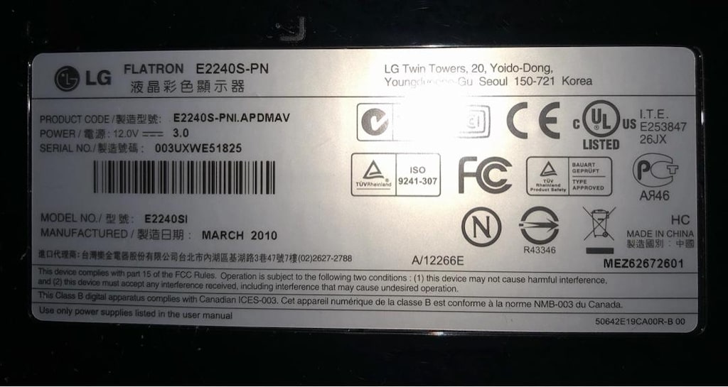 LG 22” LED VGA DVI destekli KUTULU, FATURALI MONİTÖR - 2