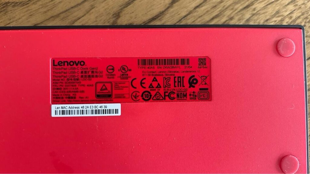 lenovo thinkpad usb-c dock gen2 adaptör ve usb-c kablo ile - 6
