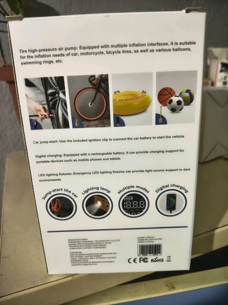 akü takviye cihazı powerbank,lastik şişirme hepsi mevcut sıfır üründür - 3