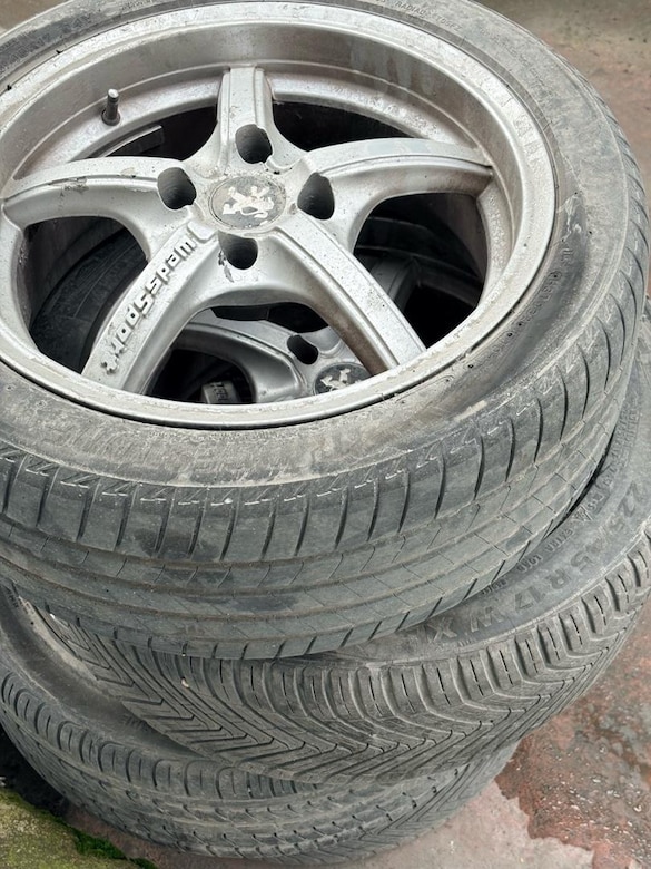 çıkma 17 inç çelik jant ve 225 45 R 17 lastik 4 adet - 3