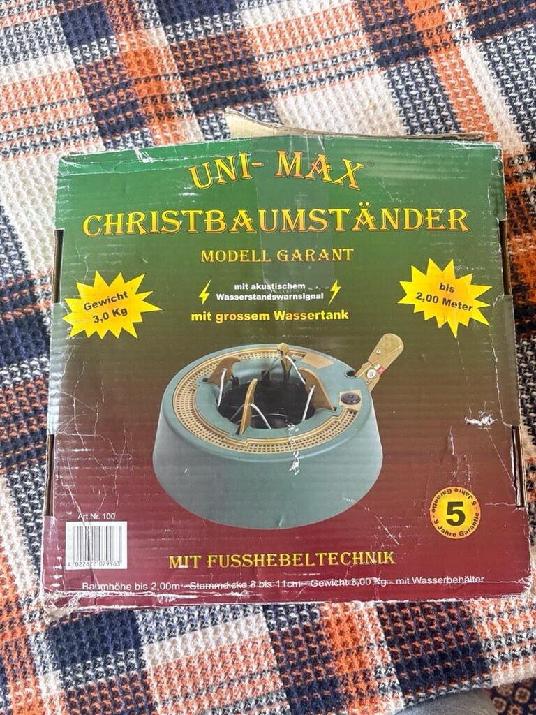 UNI-MAX Garant Canlı Yılbaşı Ağacı Standı – Su Hazneli, Alarm Özellik - 4