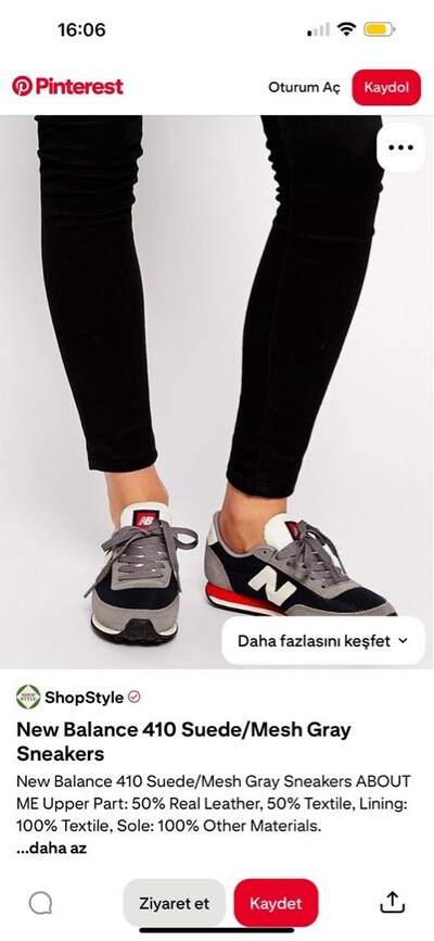 new balance 410 spor ayakkabı sneaker