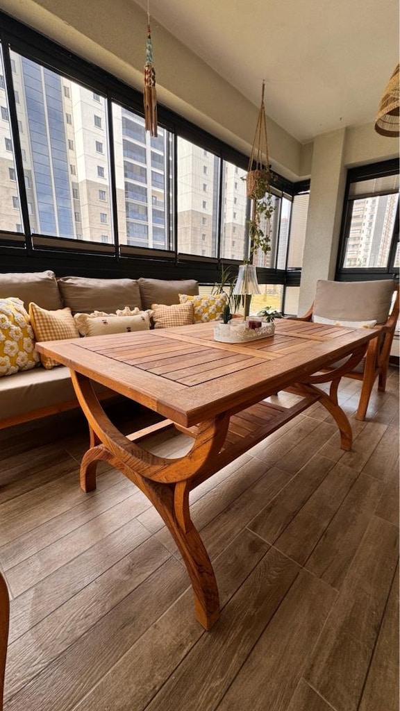 Gerçek ahşap balkon, bahçe takımı - 3