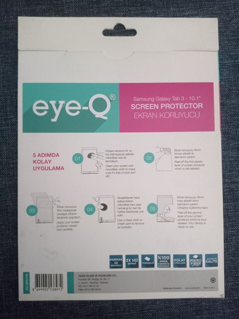 EYE-Q SAMSUNG GALAXY TAB 3-10.1 EKRAN KORUYUCU