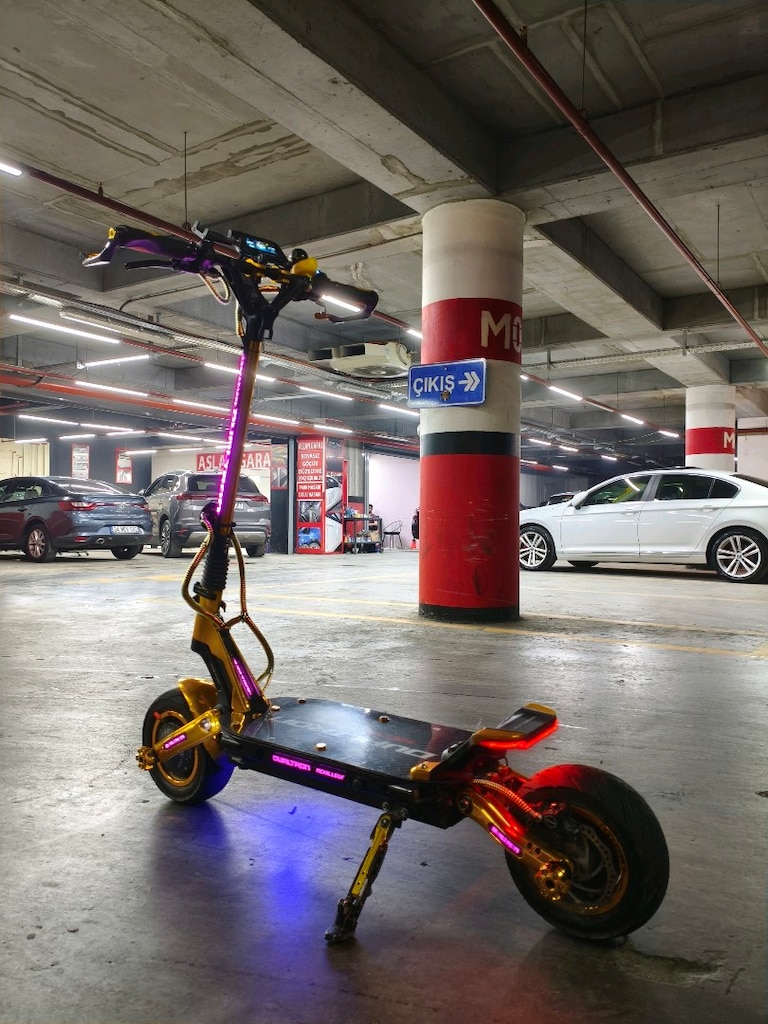 Dualtron Achilleus altın sarısı kaplamalı - 3