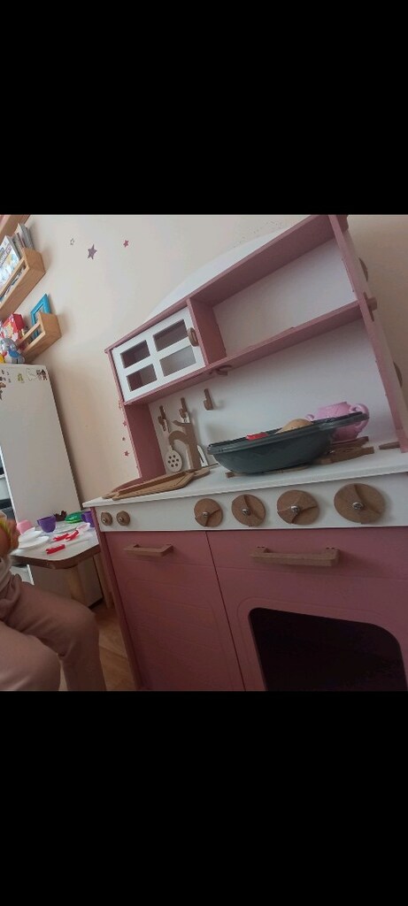 Montessori aktivite çalışma masası / kitaplık / mutfak / puset / ayı - 9