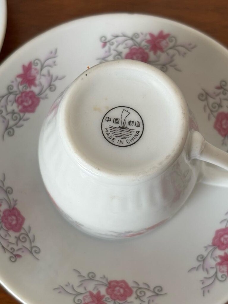 Vintage Çin Porselen Türk Kahvesi Fincanı - 8
