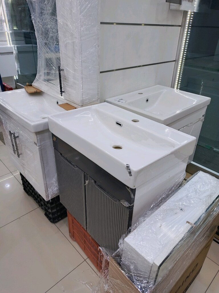 60 cm mebran kapakli banyo dolabi - 4