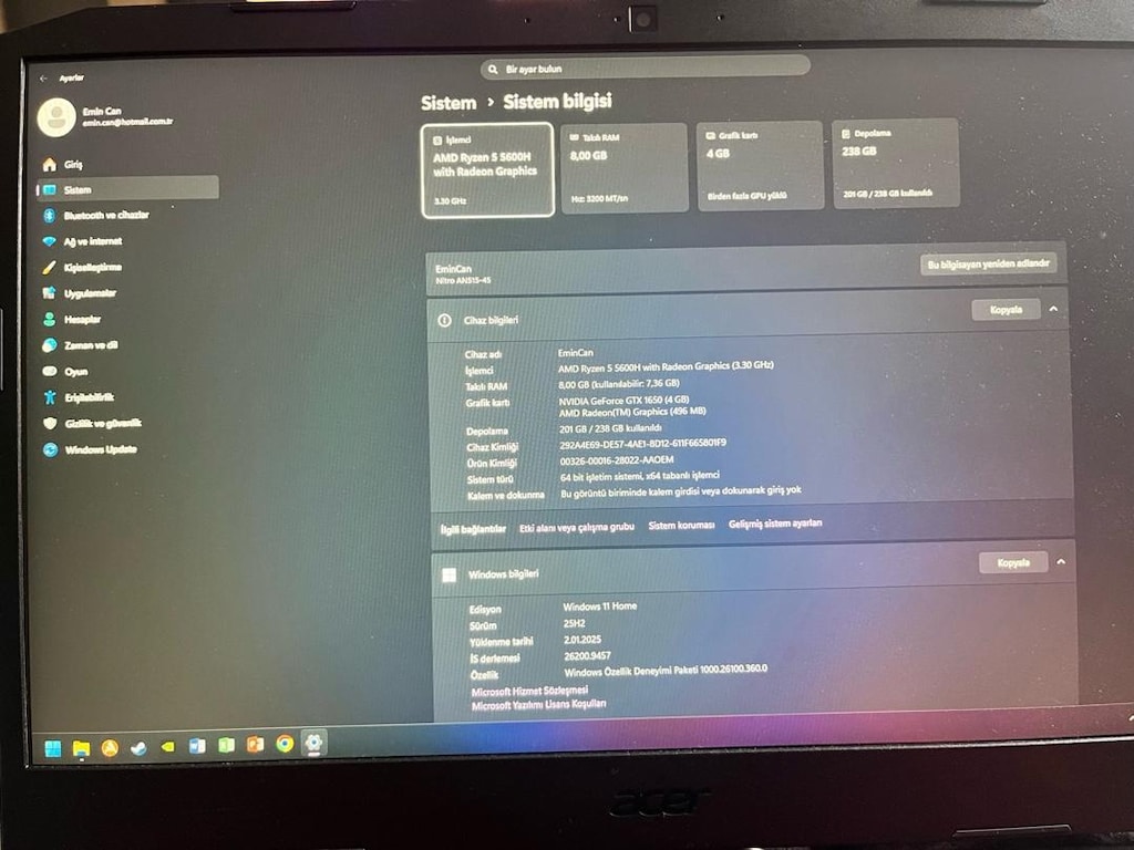 acer nitro 5 an515-55 - 2