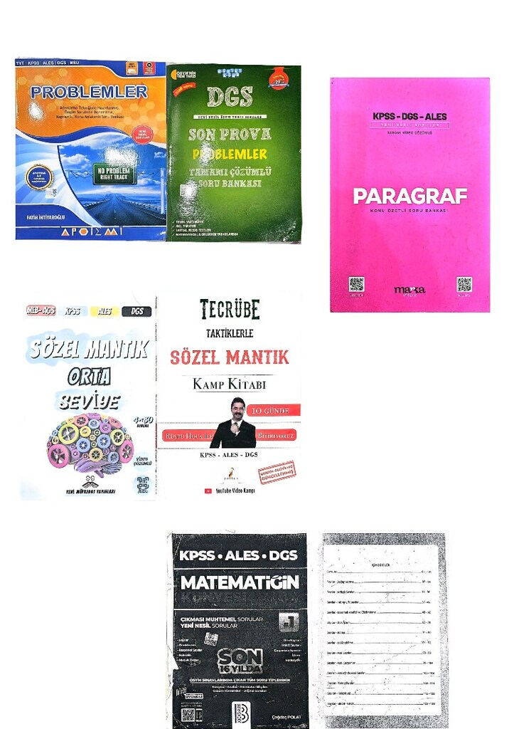 YKS DGS ALES KPPS MATEMATİK TÜRKÇE SET SIFIR TEMİZ KİTAP - 2