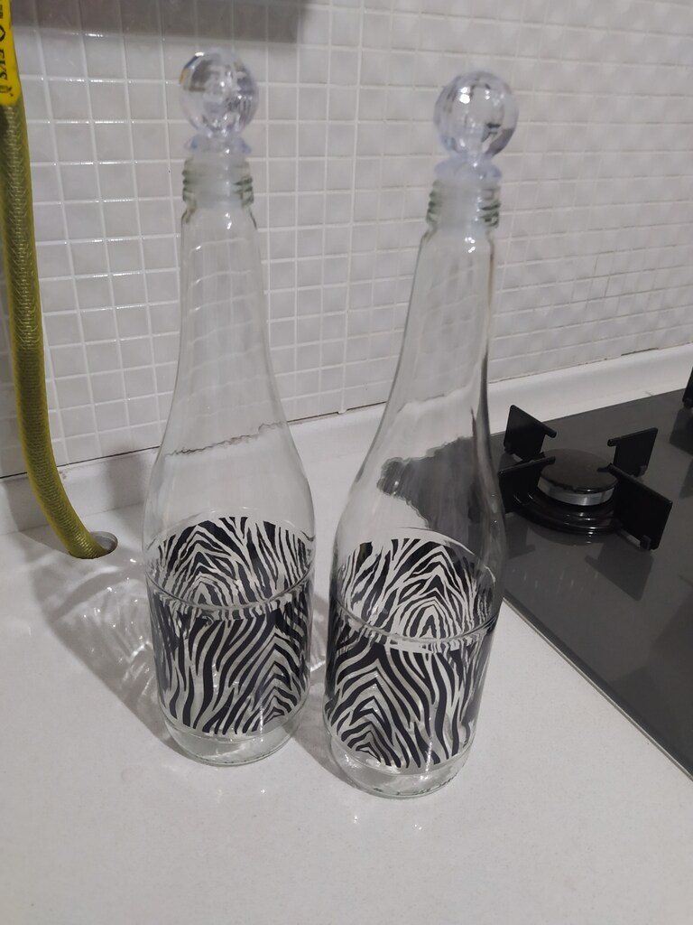Zebra desen 2 adet cam ya?danl?k - 2