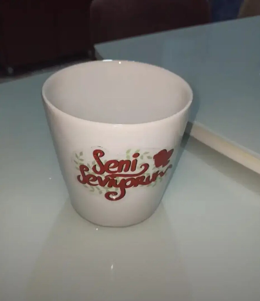 Seni seviyorum yazılı vazo - 8