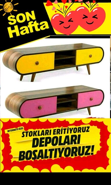 Tv unitesi ahsap lake boya