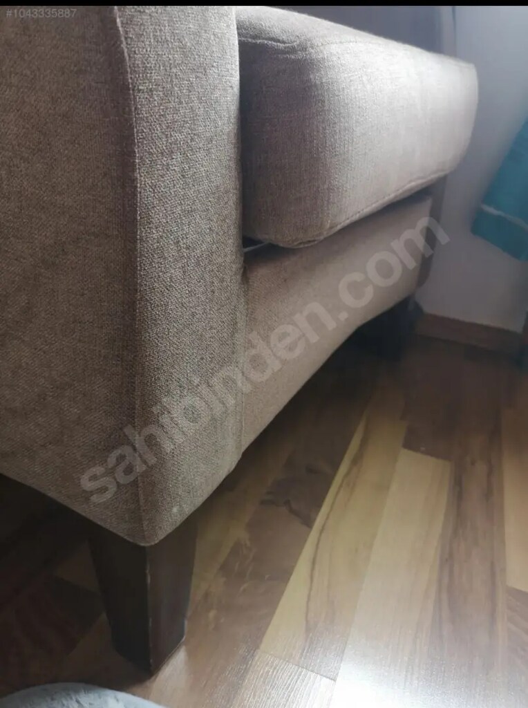 Kahverengi 3 lü koltuk tek bir adet - 6