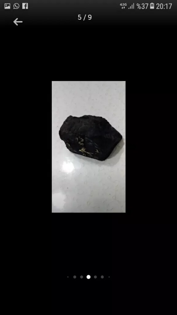 Saat masa dekoratif taşkömürü görünümlü - 5