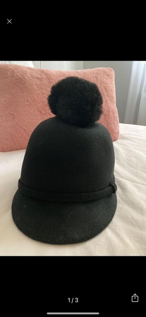 Zara siyah keçe şapka