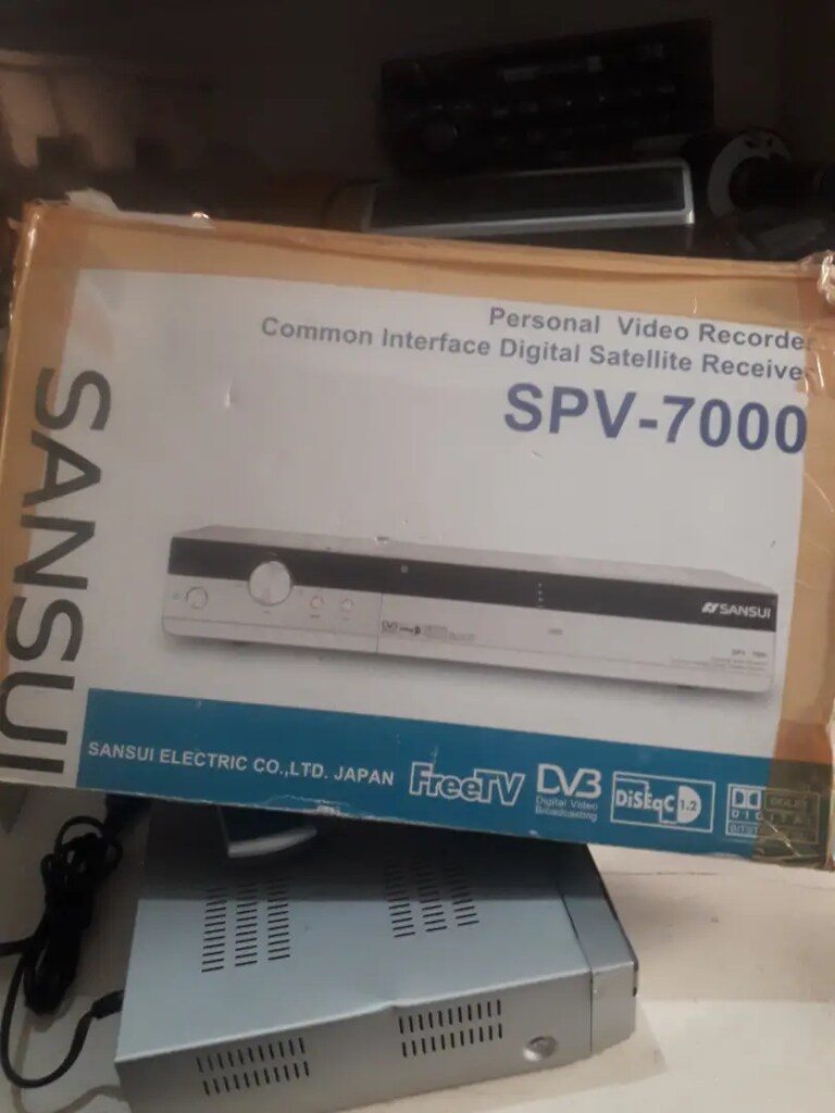 SANSUI -SPV -7000 MARKA VE MODEL NUMARALI ORJINAL JAPON UYDU ALICI - 11