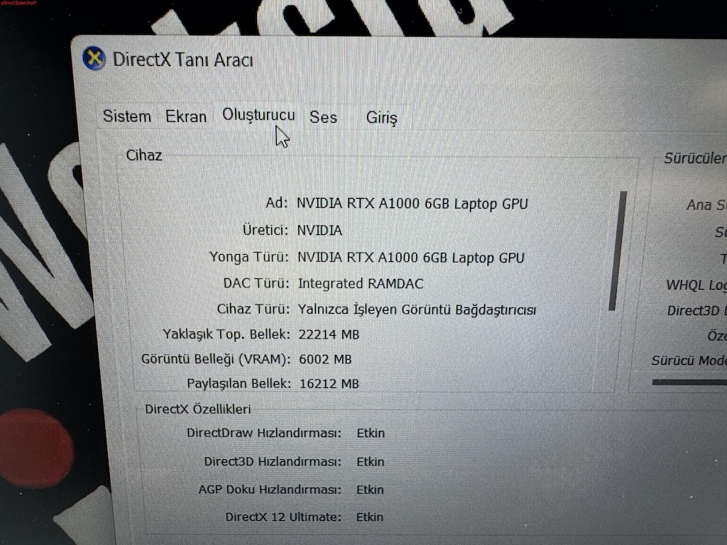 THİNKPAD P16V İ7 13. NESİL 32 GB RAM 512 NVME RTX A1000 - 7