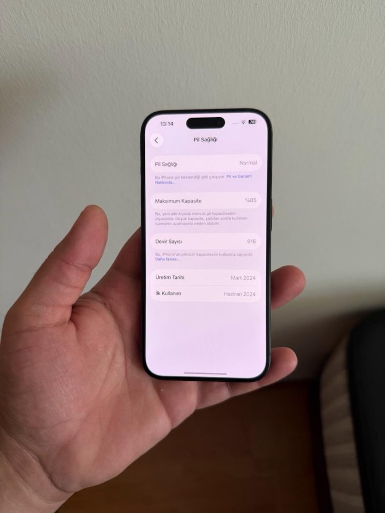 IPHONE 15 PRO DEĞİŞENSİZ ORJ SERİ YD - 3