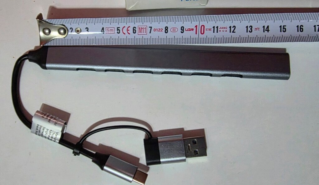 7 port USB girişli, TYPE C ve USB bağlantılı çoklayıcı. Sıfır kutulu - 6