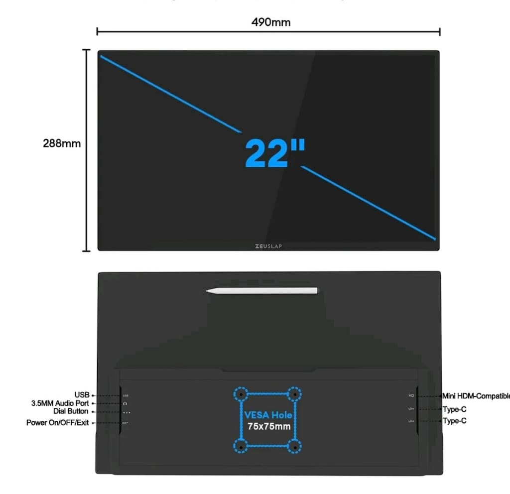monitör taşımalı sıfır kapalı kutu 22.inc dokunmatik.Monitör - 13