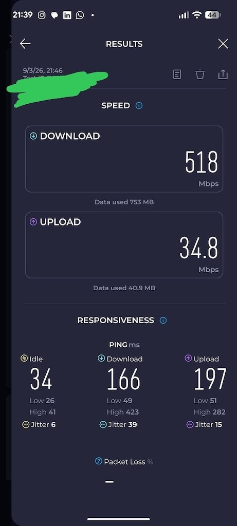 ZTE U30 Pro 5G Wifi 6 Mobile Router Modem 2/64 GB - 6