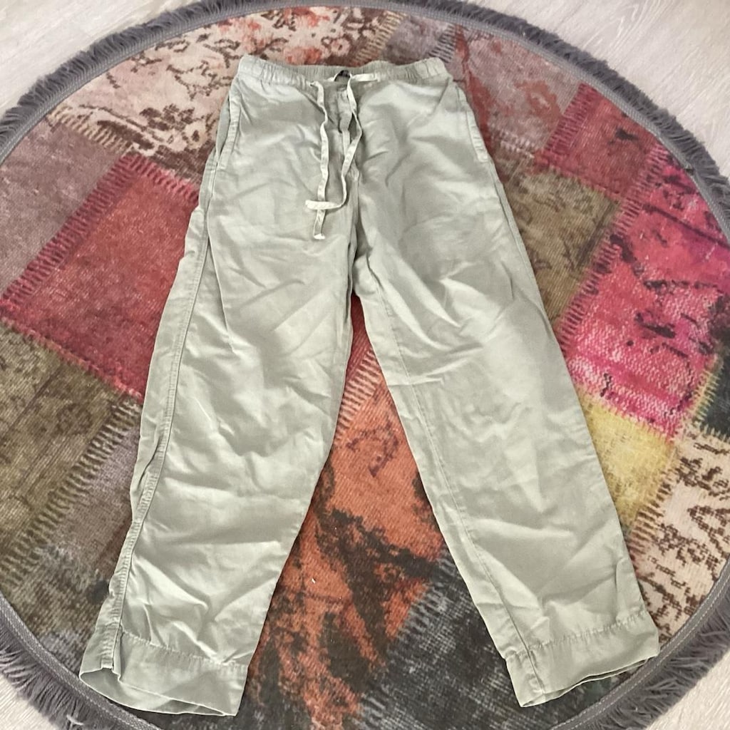 spor model zara bağcıklı pantolon S - 3