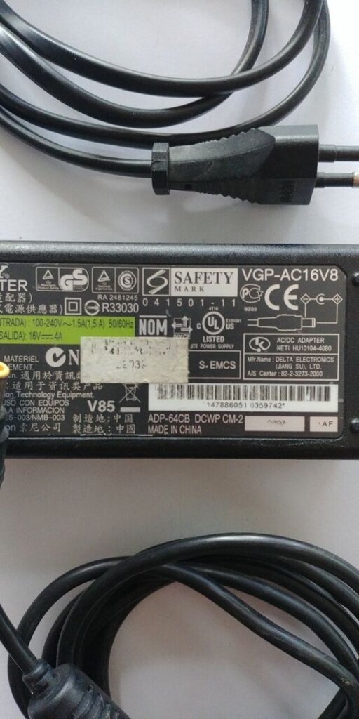 Orjinal Sony 16v - 4a Vaio Adaptör VGA-AC16V8 - 4