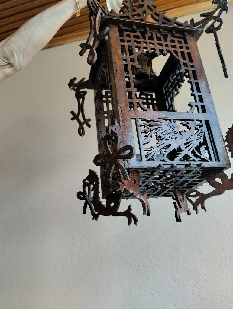 Ahşap el oyması süs eştası - 3