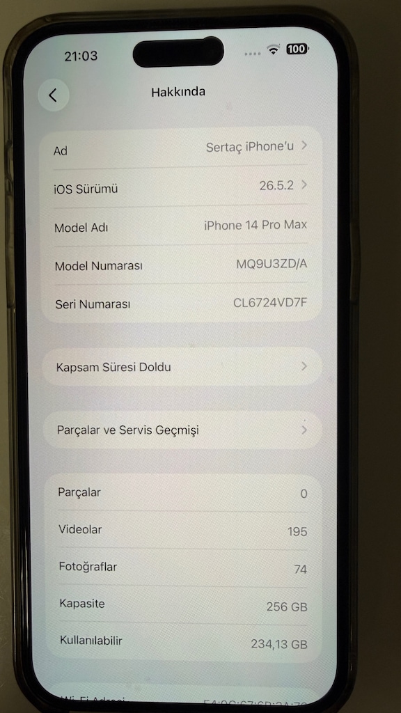 Temiz sorunsuz ilk günkü performansında 14 Promax 256 gb - 12