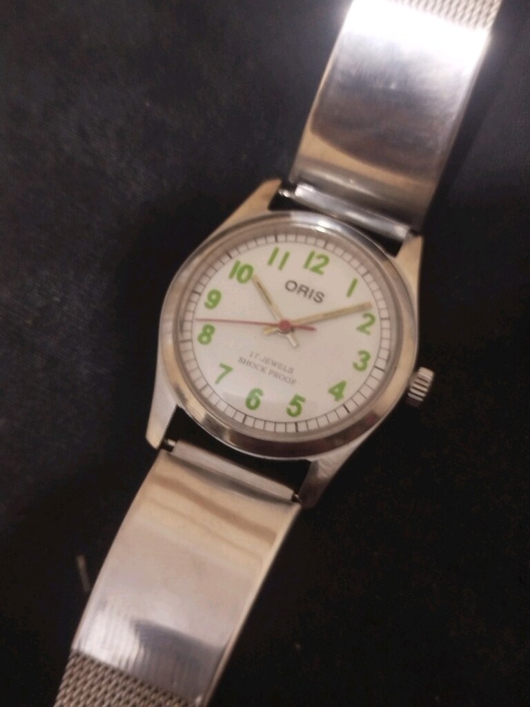 ORİS Star. vintage military 21 jewels kurmalı. 35 mm - 3