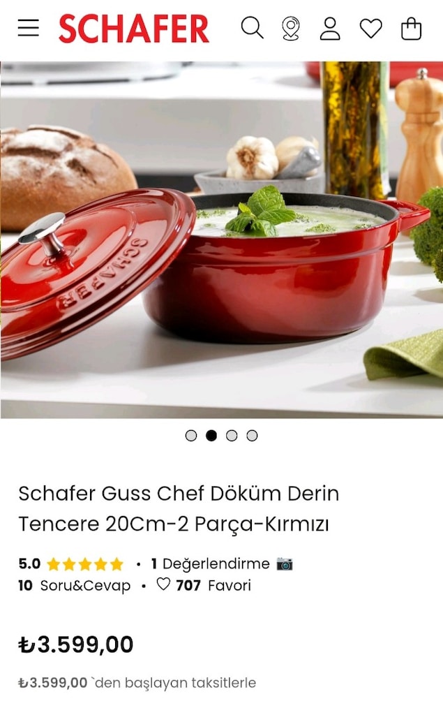 Schafer demir döküm tencere seti - 2