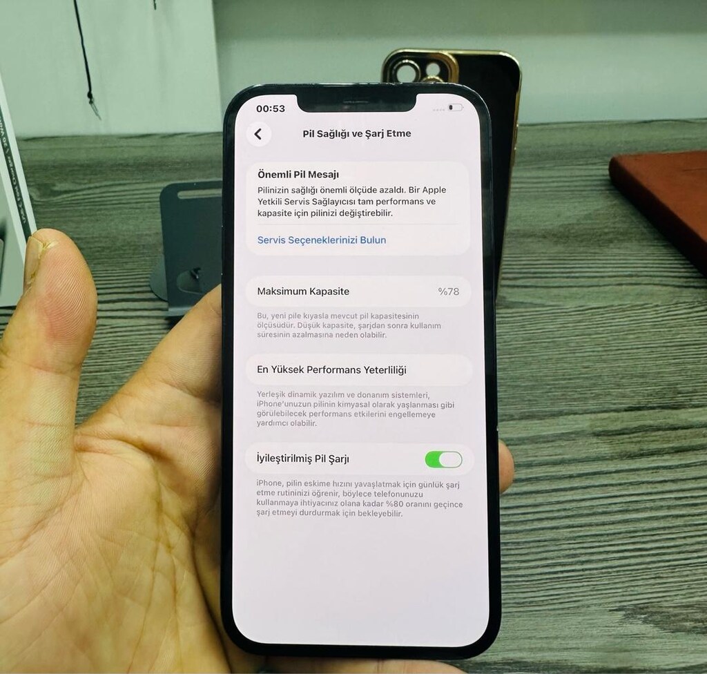 İphone 12 Pro Max 256GB YD Orj Seri Pil %78 Takas Olur - 4