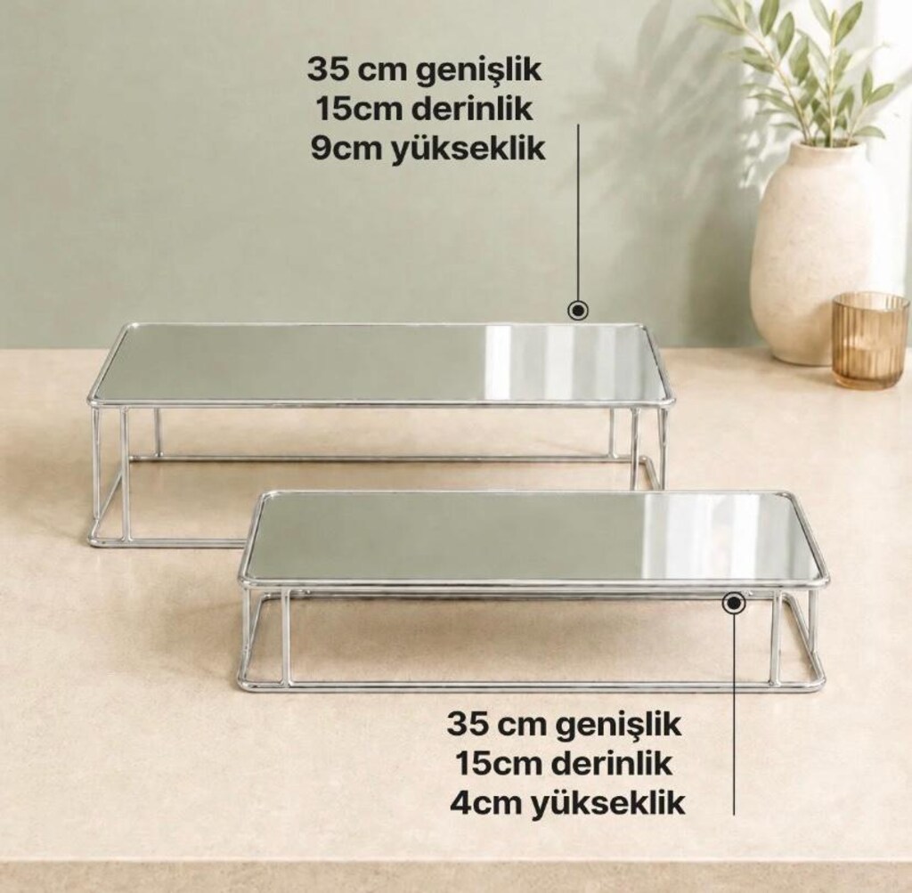 aynalı sunum tepsi - 2