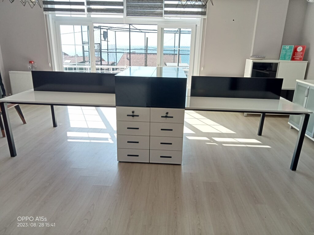 4'LÜ ÇAĞRI MERKEZİ MASASI / ETAJERLİ EKİP MASASI / MORE OFİS - 3