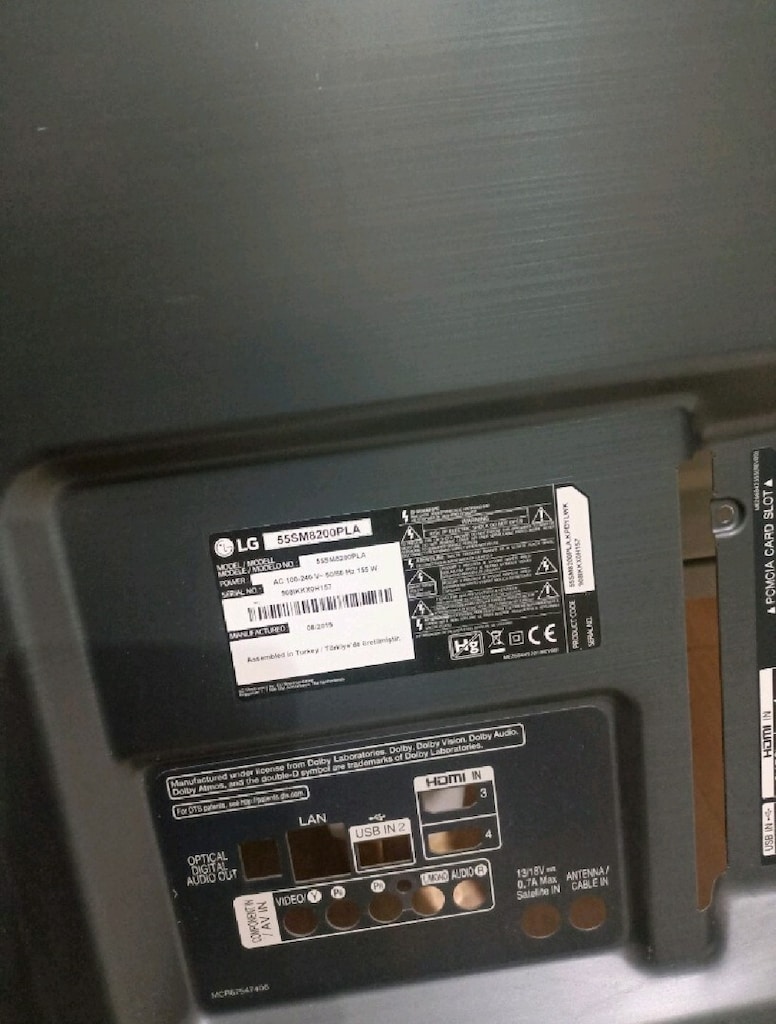 LG 55sm8200pla TV Anakart ve besleme kartı - 6