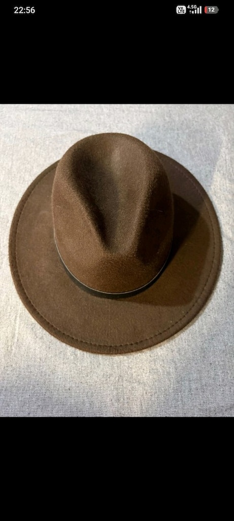 KAHVERENGİ FÖTR ŞAPKA - 3
