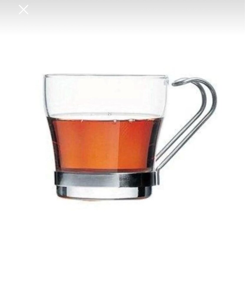 Pasabahce metal kulplu çay bardağı - 2