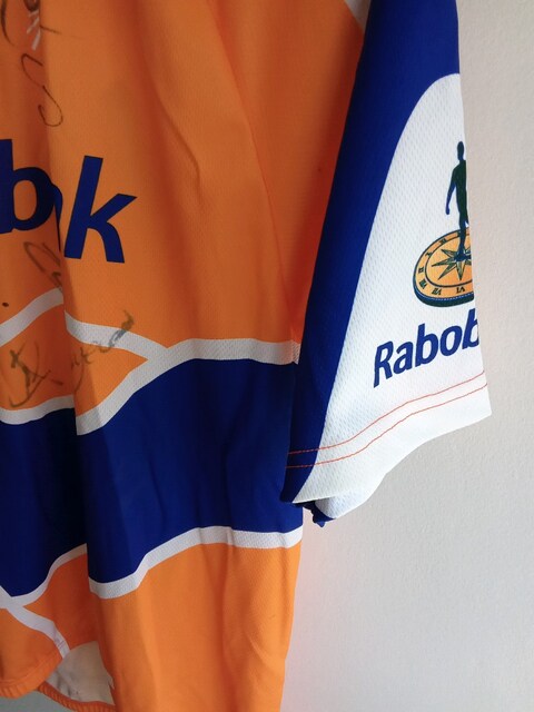 bisiklet yarışı imzalı forması Rabobank