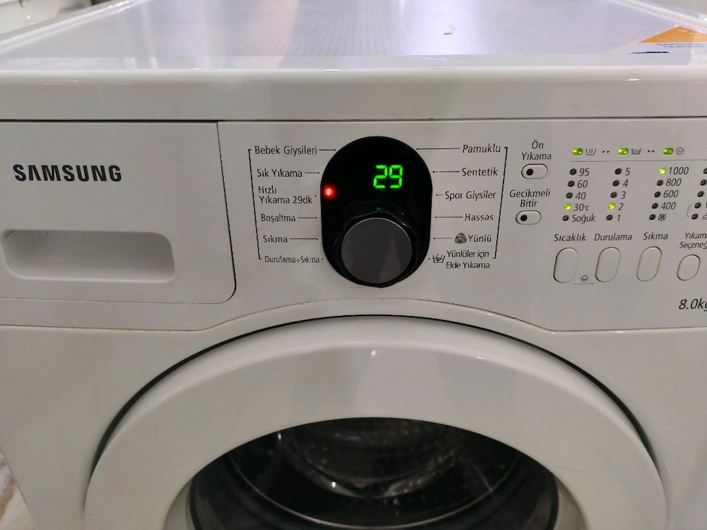 Samsung 8 kg 1000 devir çok temiz çamaşır makinesi - 3