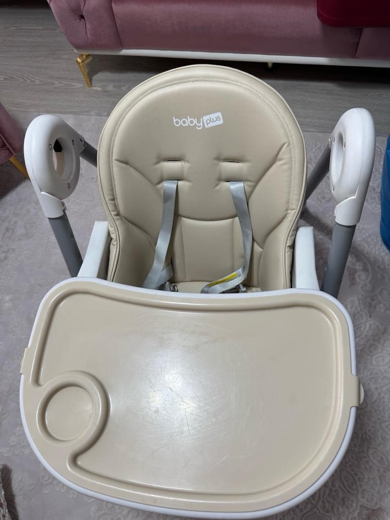 Baby Plus Mama Mia Bej Bebek Mama Sandalyesi - 6